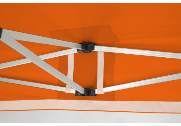 Duratent Faltzelt Hexa40, 3m x 3m, orange