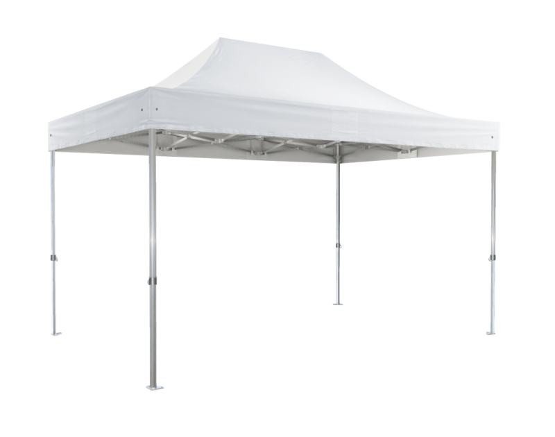 Duratent Faltpavillon Hexa50 3m x 4,5m, Standard Plus, weiß