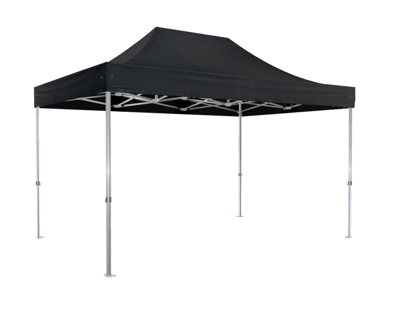 Duratent Faltzelt Hexa50, 3m x 4,5m, schwarz
