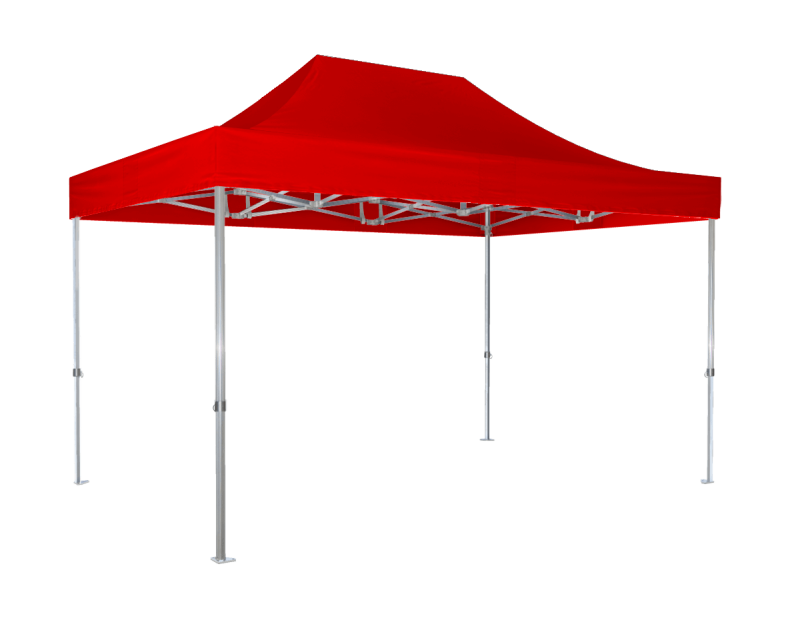 Duratent Faltzelt Hexa50, 3m x 4,5m, rot