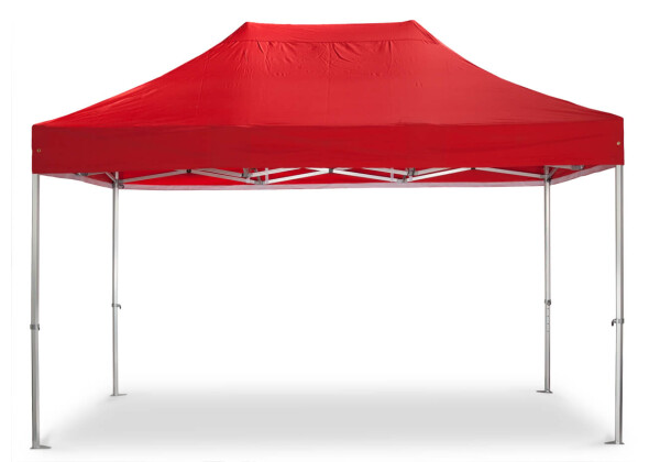 Duratent Faltzelt Hexa50, 3m x 4,5m, rot