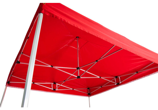 Duratent Faltzelt Hexa40, 2m x 2m, rot