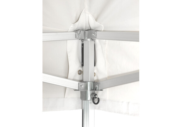 Duratent Faltzelt Hexa50, 4m x 4m, weiß