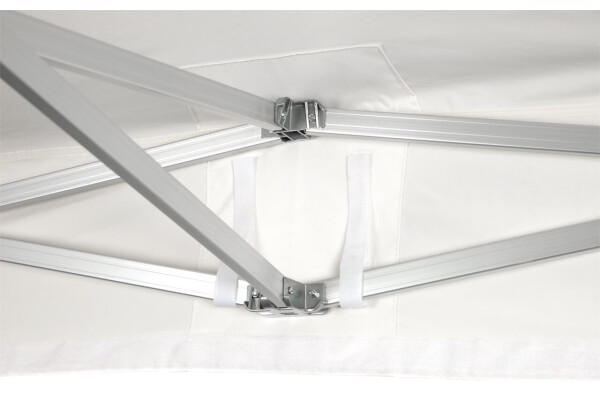 Duratent Faltzelt Hexa50, 4m x 4m, weiß