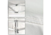 Duratent Faltzelt Hexa50, 4m x 4m, weiß