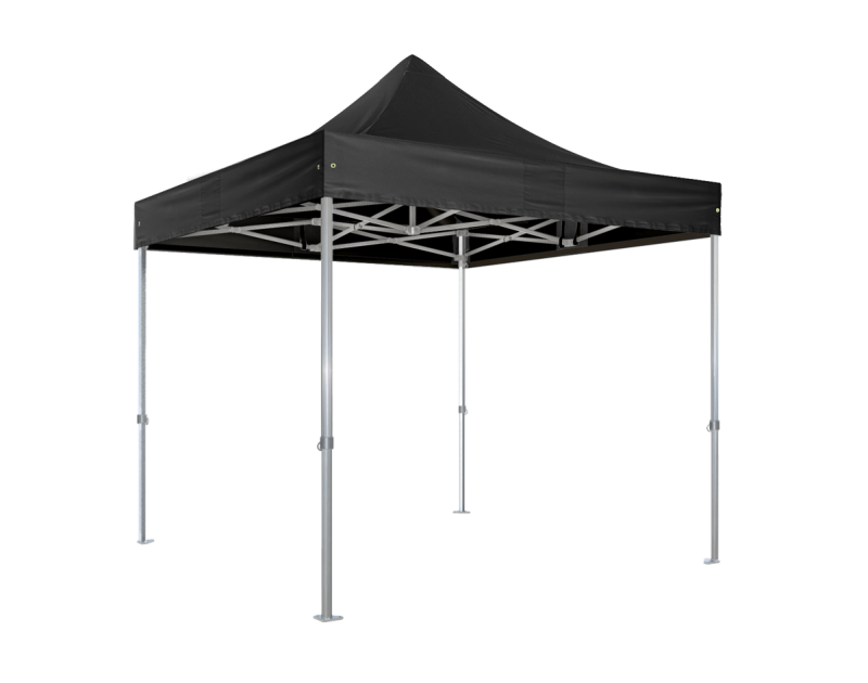 Duratent Faltzelt Hexa50, 4m x 4m, schwarz