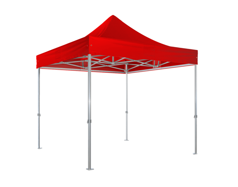 Duratent Faltzelt Hexa50, 4m x 4m, rot