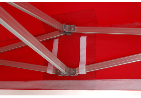 Duratent Faltzelt Hexa50, 4m x 4m, rot