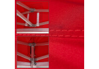 Duratent Faltzelt Hexa50, 4m x 4m, rot