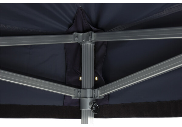 Duratent Faltzelt Hexa50, 4m x 4m, navy-blau