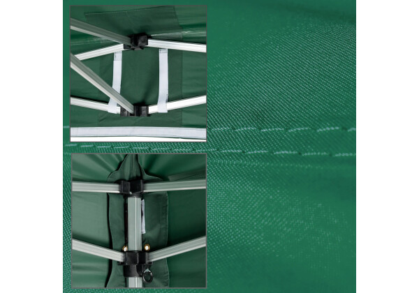 Duratent Faltzelt Hexa50, 4m x 4m, grün