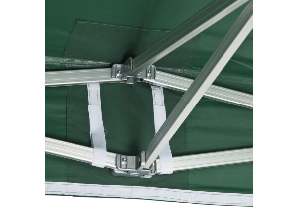 Duratent Faltzelt Hexa50, 4m x 4m, grün