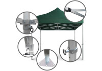 Duratent Faltzelt Hexa50, 4m x 4m, grün