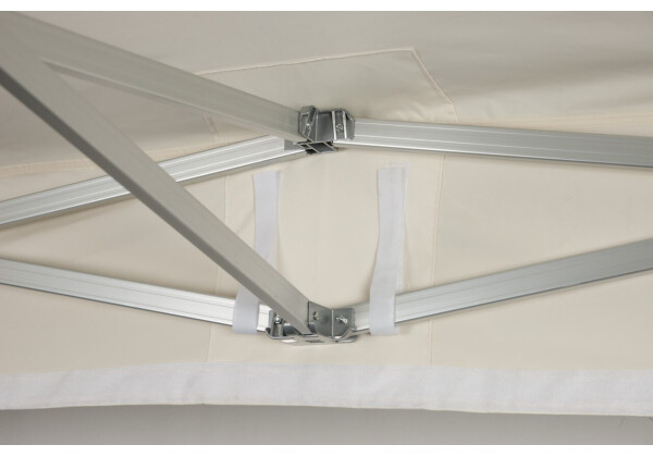 Duratent Faltzelt Hexa50, 4m x 4m, beige