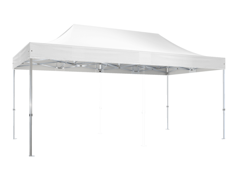 Duratent Faltzelt Hexa50, 4m x 6m, weiß