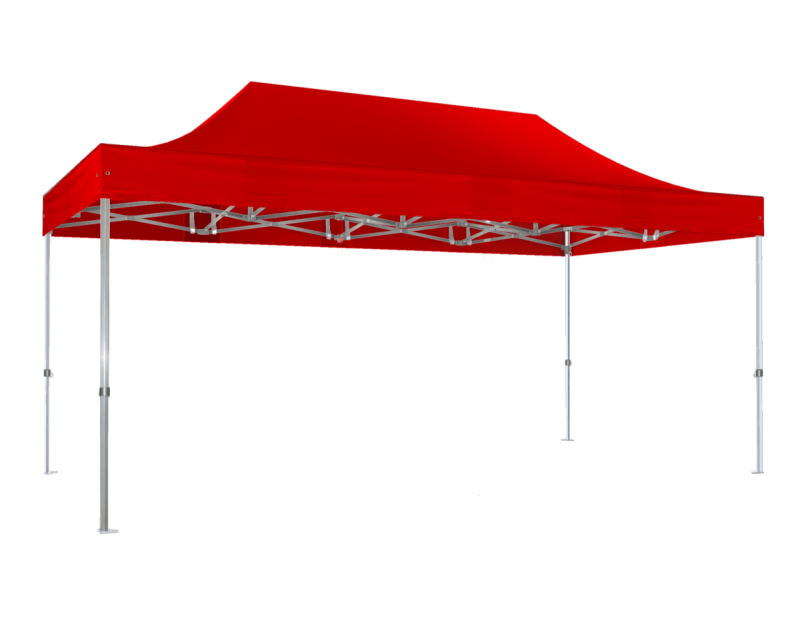 Duratent Faltzelt Hexa50, 4m x 6m, rot