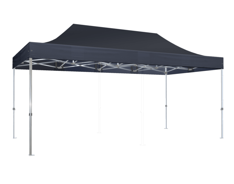 Duratent Faltzelt Hexa50, 4m x 6m, navy-blau