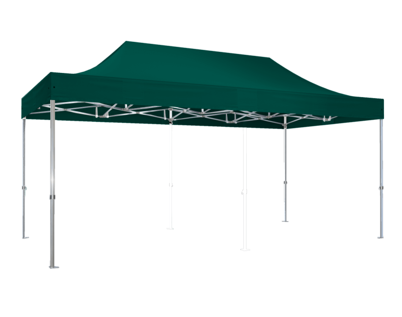 Duratent Faltzelt Hexa50, 4m x 6m, grün