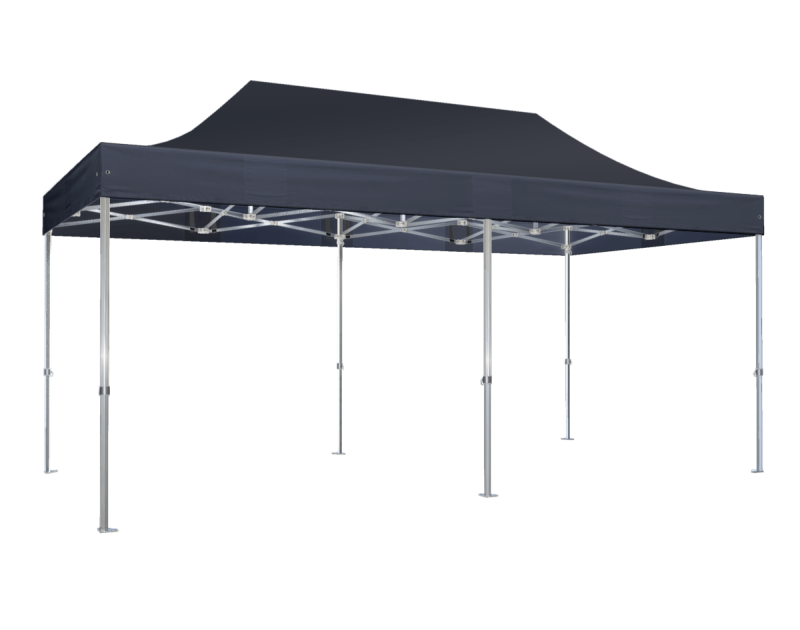 Duratent Faltzelt Hexa50, 4m x 8m, navy-blau
