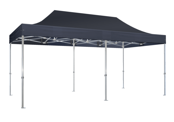 Duratent Faltzelt Hexa50, 4m x 8m, navy-blau
