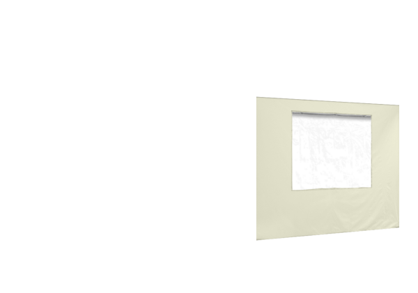 Duratent Seitenwand 450 mit Fenster, 3m, beige XL15