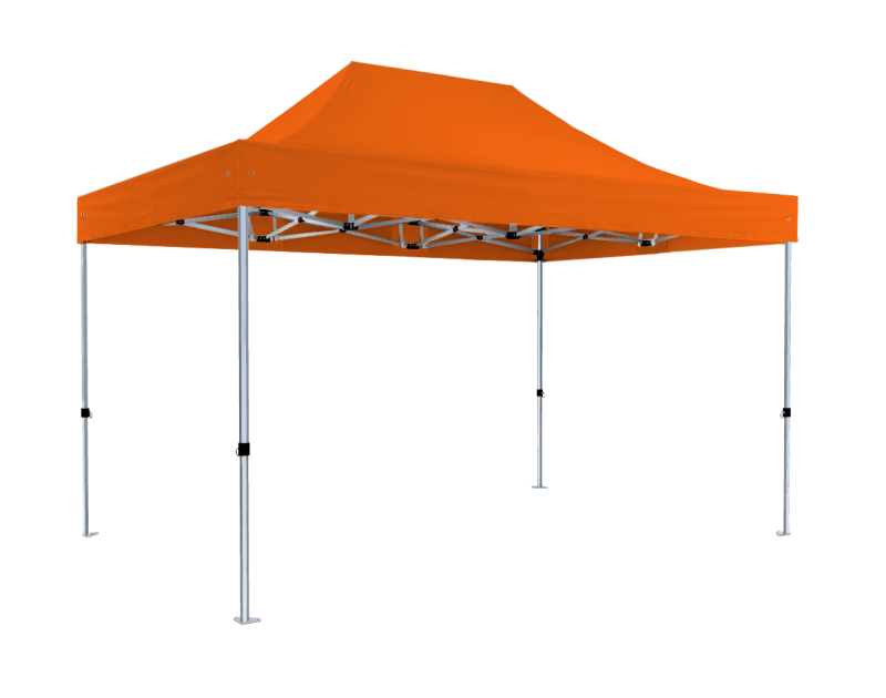 Orangenes Faltzelt
