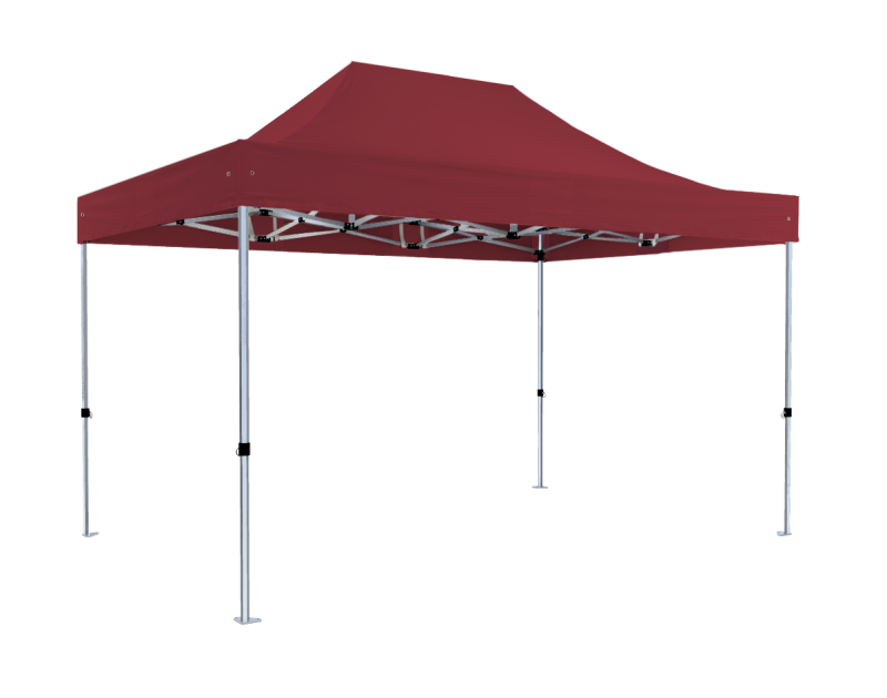 Burgundes Faltzelt Hexa40