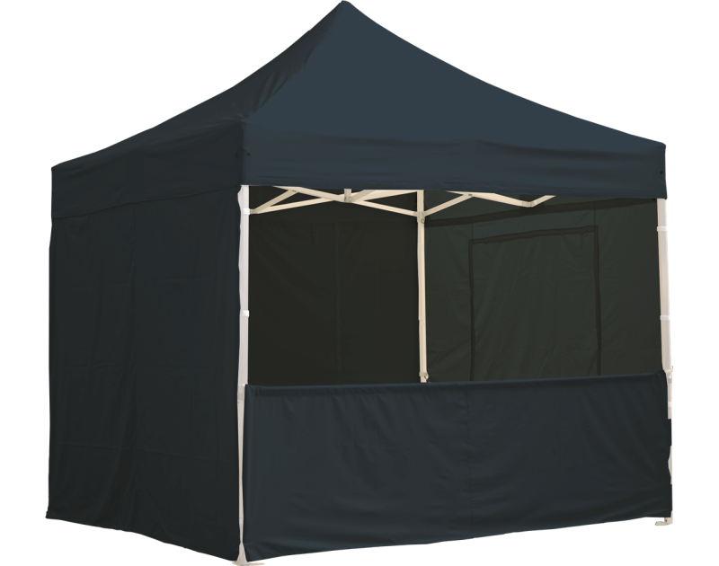 Eine anthrazite 3m halbwand für Pavillon