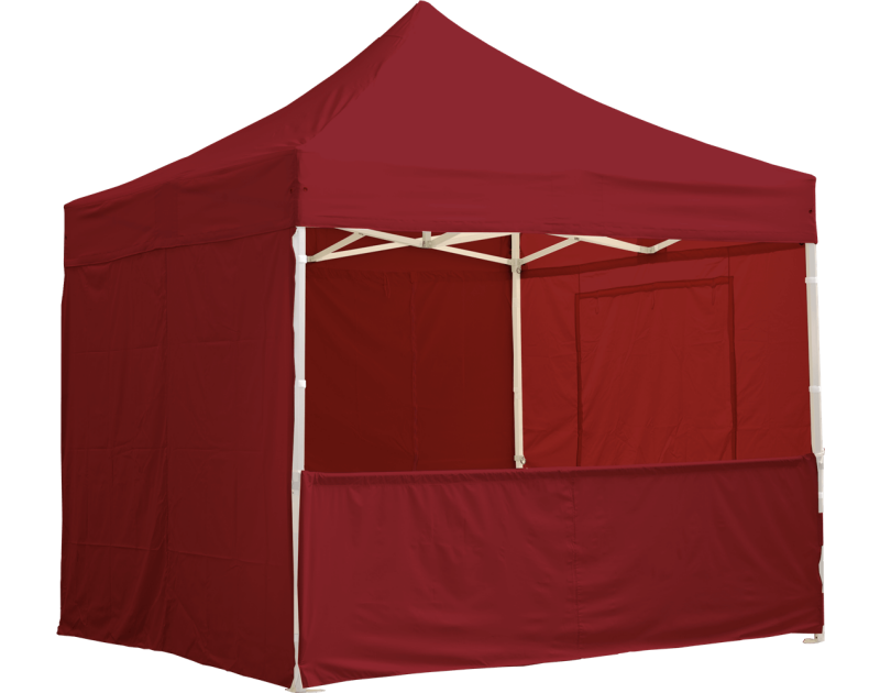 Eine burgund 3m halbwand für Pavillon