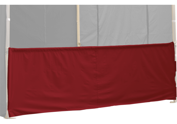 Duratent Halbwand, 3m, burgund, für HexaCompact