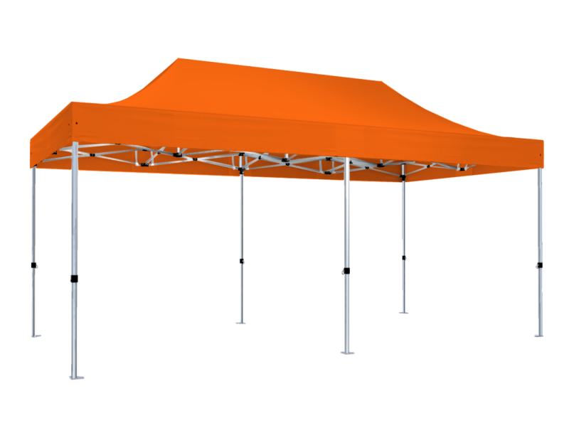 Duratent Faltzelt Hexa40, 3m x 6m, orange
