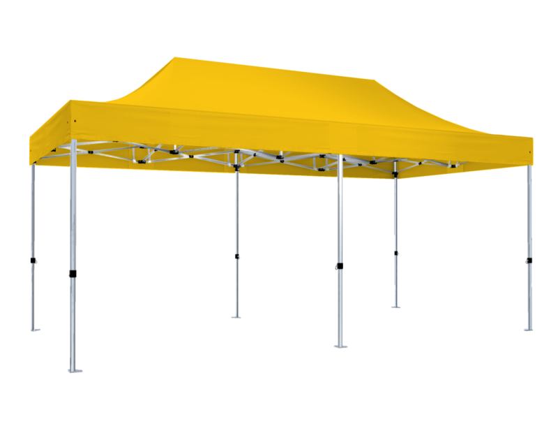 Duratent Faltzelt Hexa40, 3m x 6m, gelb