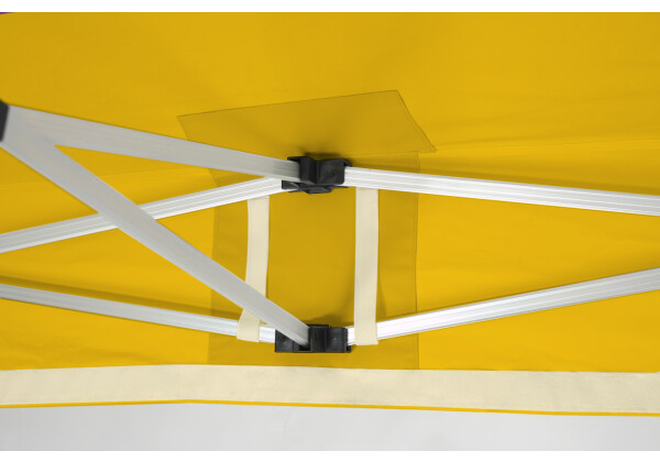 Duratent Faltzelt Hexa40, 3m x 6m, gelb