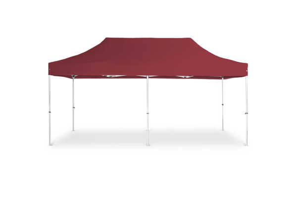 Duratent Faltzelt Hexa40, 3m x 6m, burgund