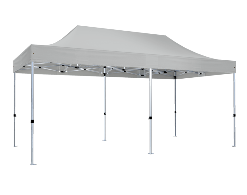 Duratent Faltzelt Hexa40, 3m x 6m, grau