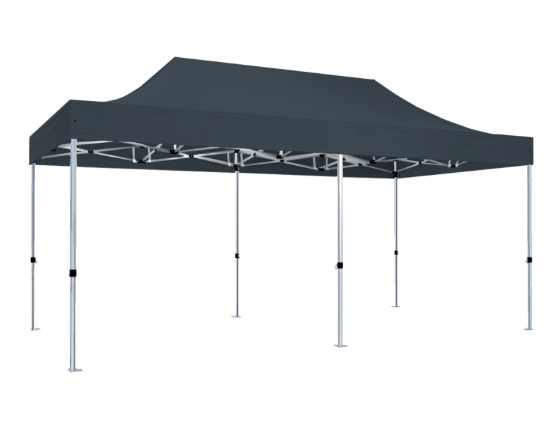 Duratent Faltzelt Hexa40, 3m x 6m, anthrazit
