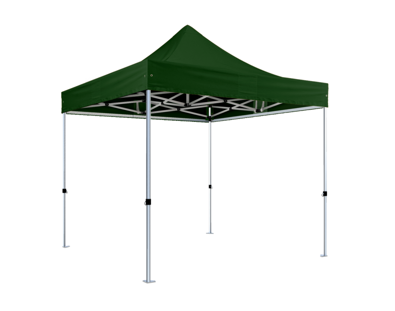 Grünes Faltzelt Hexa40 3m x 3m