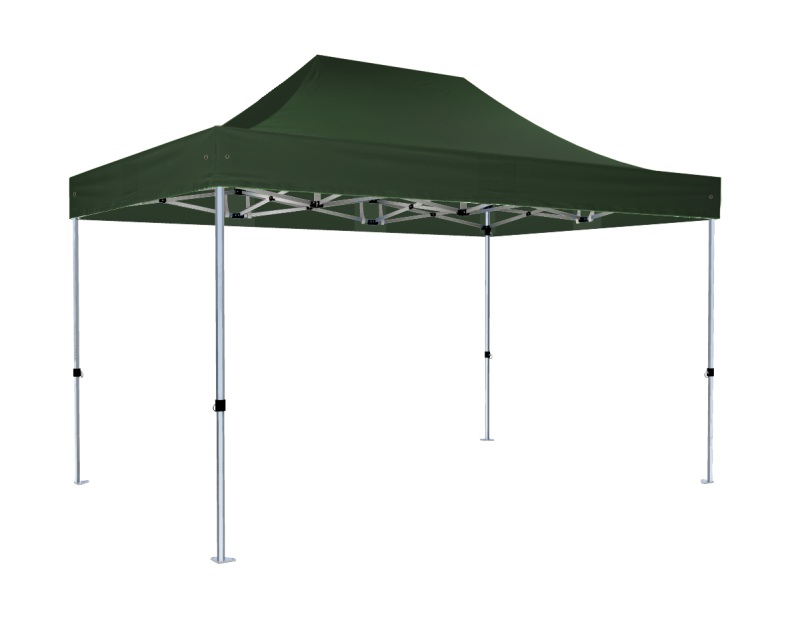 Grünes Faltzelt Hexa40 3m x 3m