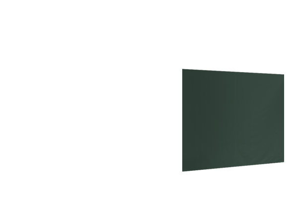 Duratent Seitenwand Forcetex B1 geschlossen, 3m, grün