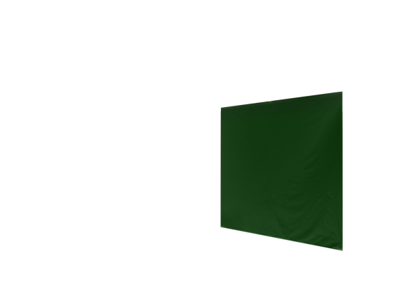 Duratent Seitenwand Forcetex B1 geschlossen, 3m, grün