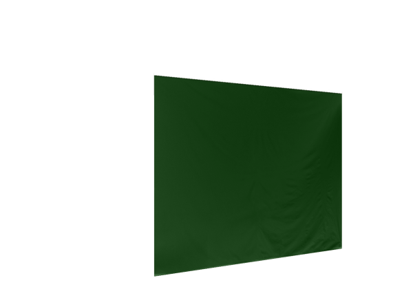 Duratent Seitenwand Forcetex B1 geschlossen, 3m, grün
