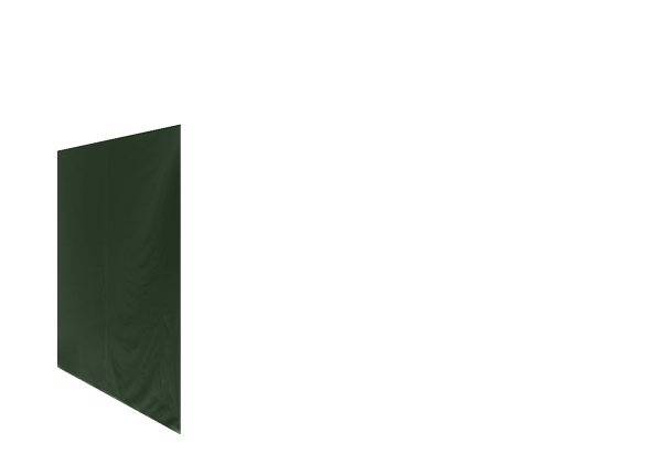 Duratent Seitenwand Forcetex B1 geschlossen, 3m, grün
