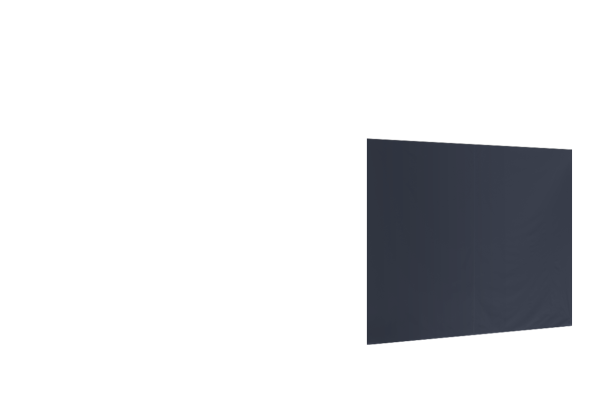 Duratent Seitenwand Forcetex B1 geschlossen, 3m, navy-blau