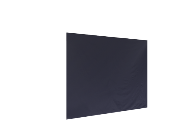 Duratent Seitenwand Forcetex B1 geschlossen, 3m, navy-blau