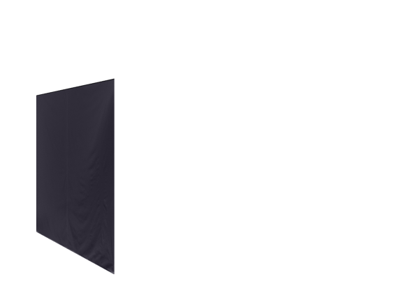 Duratent Seitenwand Forcetex B1 geschlossen, 3m, navy-blau