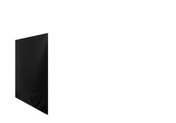 Duratent Seitenwand Forcetex B1 geschlossen, 3m, schwarz