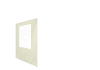 Duratent Seitenwand Forcetex B1 mit Fenster, 3m, beige