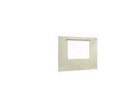 Duratent Seitenwand Forcetex B1 mit Fenster, 3m, beige