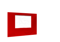 Duratent Seitenwand Forcetex B1 mit Fenster, 3m, rot