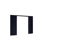 Duratent Seitenwand Forcetex B1 mit Tür, 3m, navy-blau